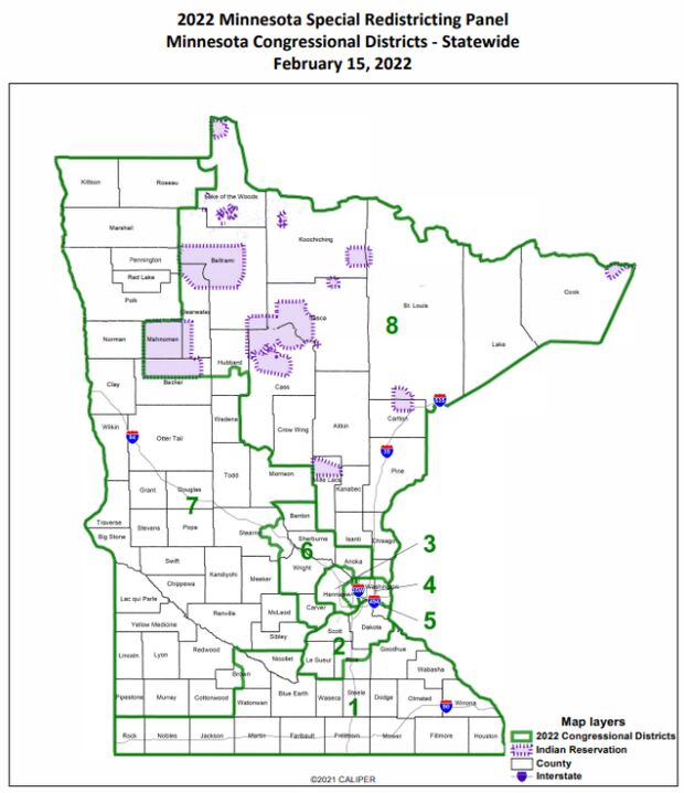 Minnesota Judges Adopt Congressional Map With Minimal Changes