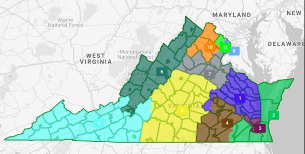 Virginia Map Puts Democrats Spanberger, Luria in Swing Races (1 ...