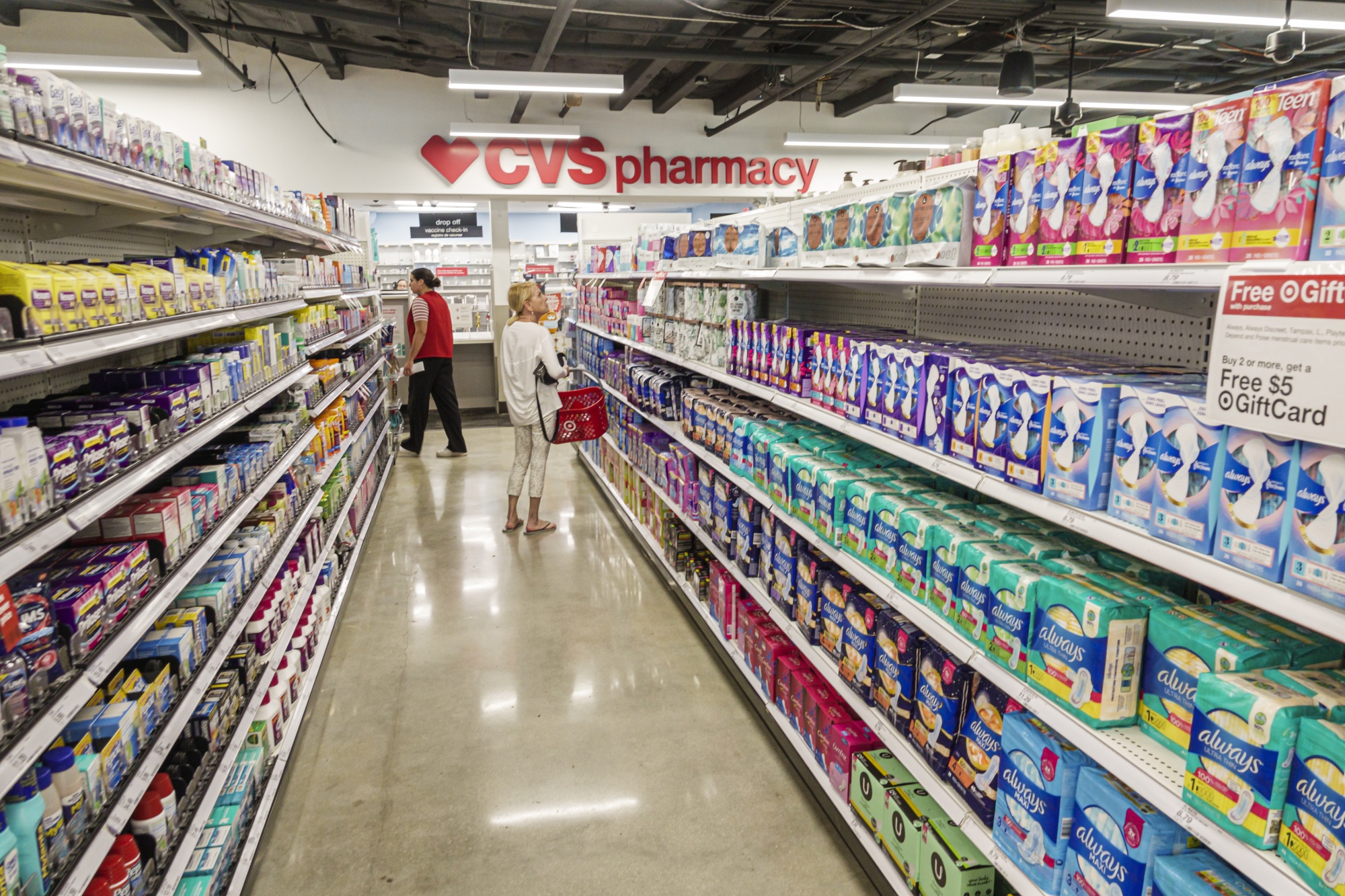 A CVS pharmacy inside a Target store in Miami Beach, Florida.