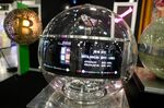 A Cryptomarket Hologram, which can show&nbsp;asset&nbsp;value in real time, during the Bitcoin 2022 conference in Miami.&nbsp;