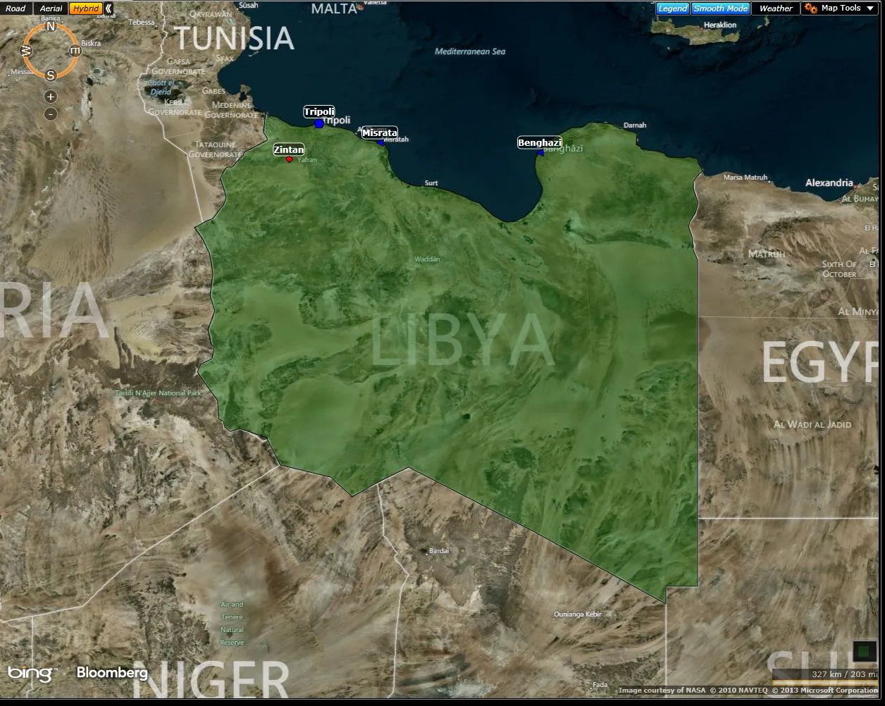 Map of Libya