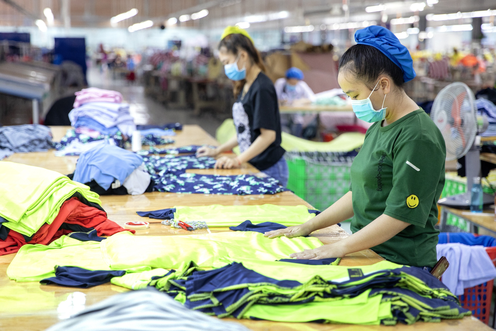 Workers at a garment factory in Binh Thuan province, Vietnam.