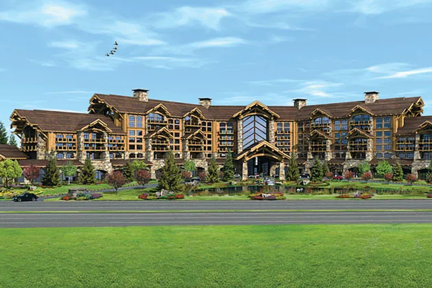 A rendering of Wynn Resorts' proposed casino complex