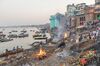 A cremation ground for Hindus in Varanasi