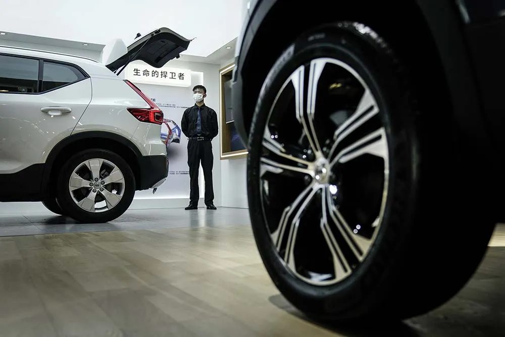 Volvo Cars at the 18th Central China International Auto Show in Wuhan, China, in 2020.