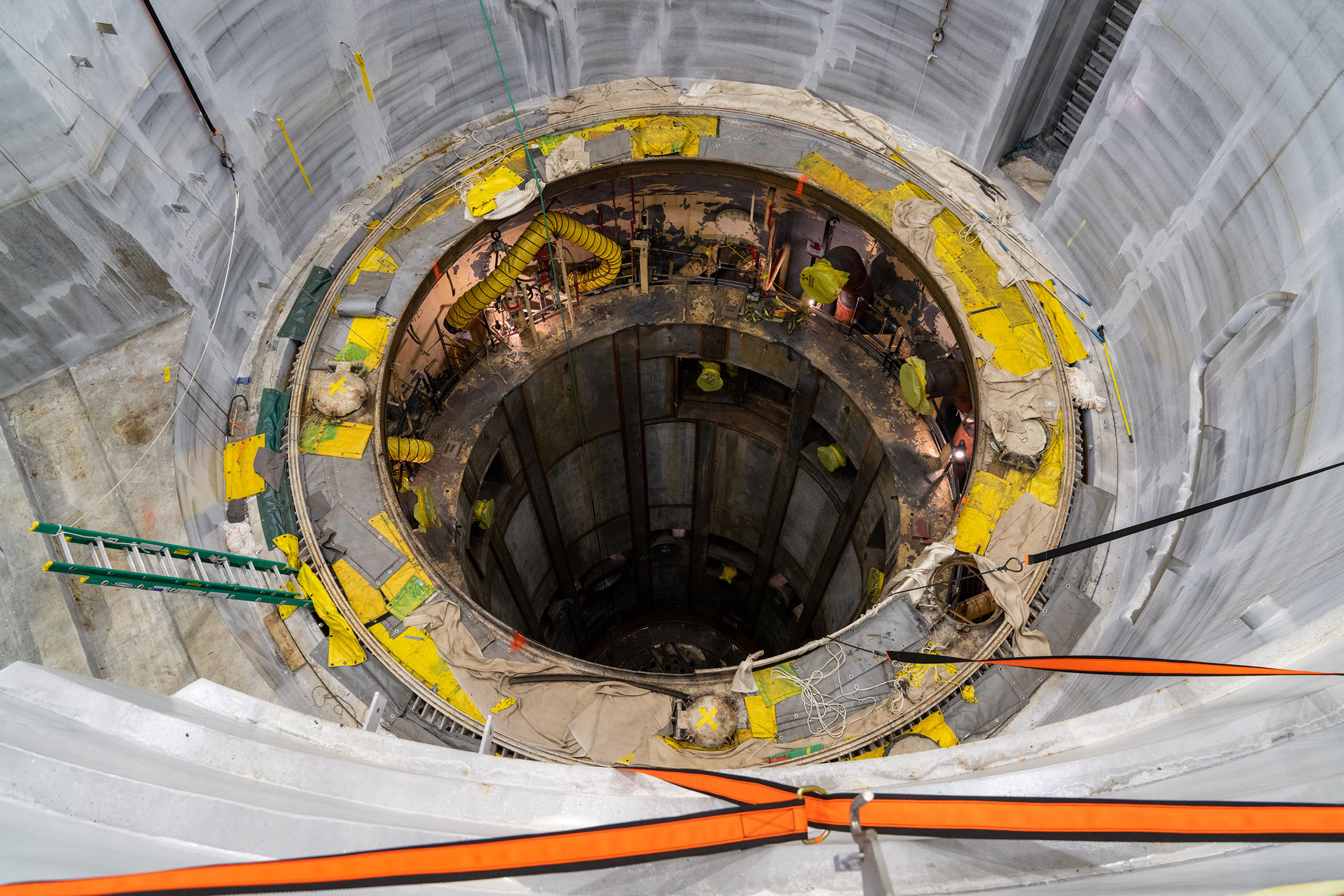A nuclear reactor core at the Vermont Yankee Nuclear Power Station in Vernon, Vermont on Nov. 3rd, 2022. 