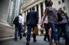 Trading On The Floor Of The NYSE As U.S. Stocks Fall