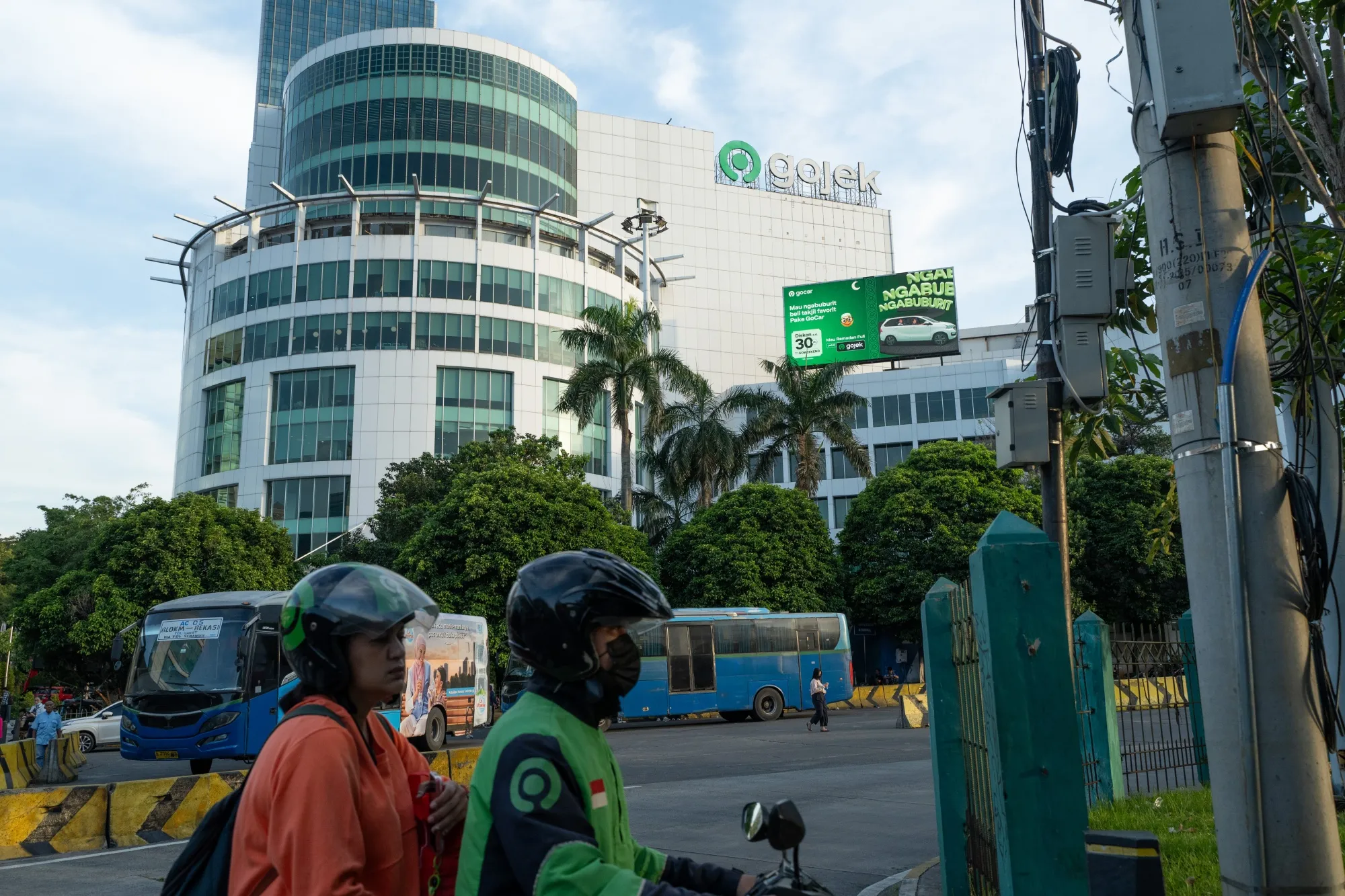 The GoTo Gojek Tokopedia head office in Jakarta.