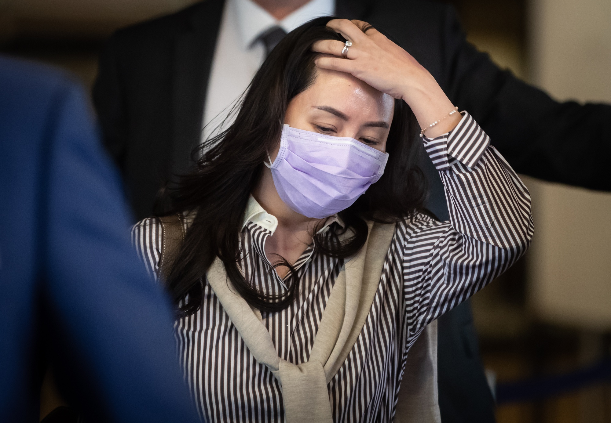 Meng Wanzhou leaves the Supreme Court in Vancouver, British Columbia, Canada, on Sept. 28.