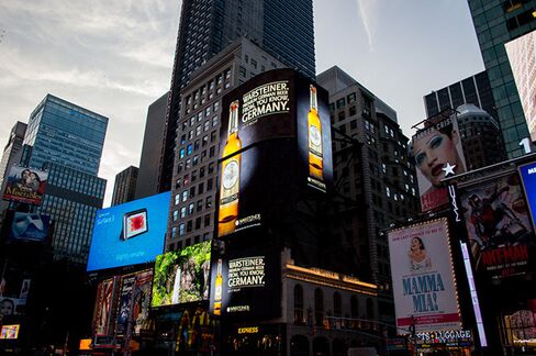 Warsteiner Ad in Times Square