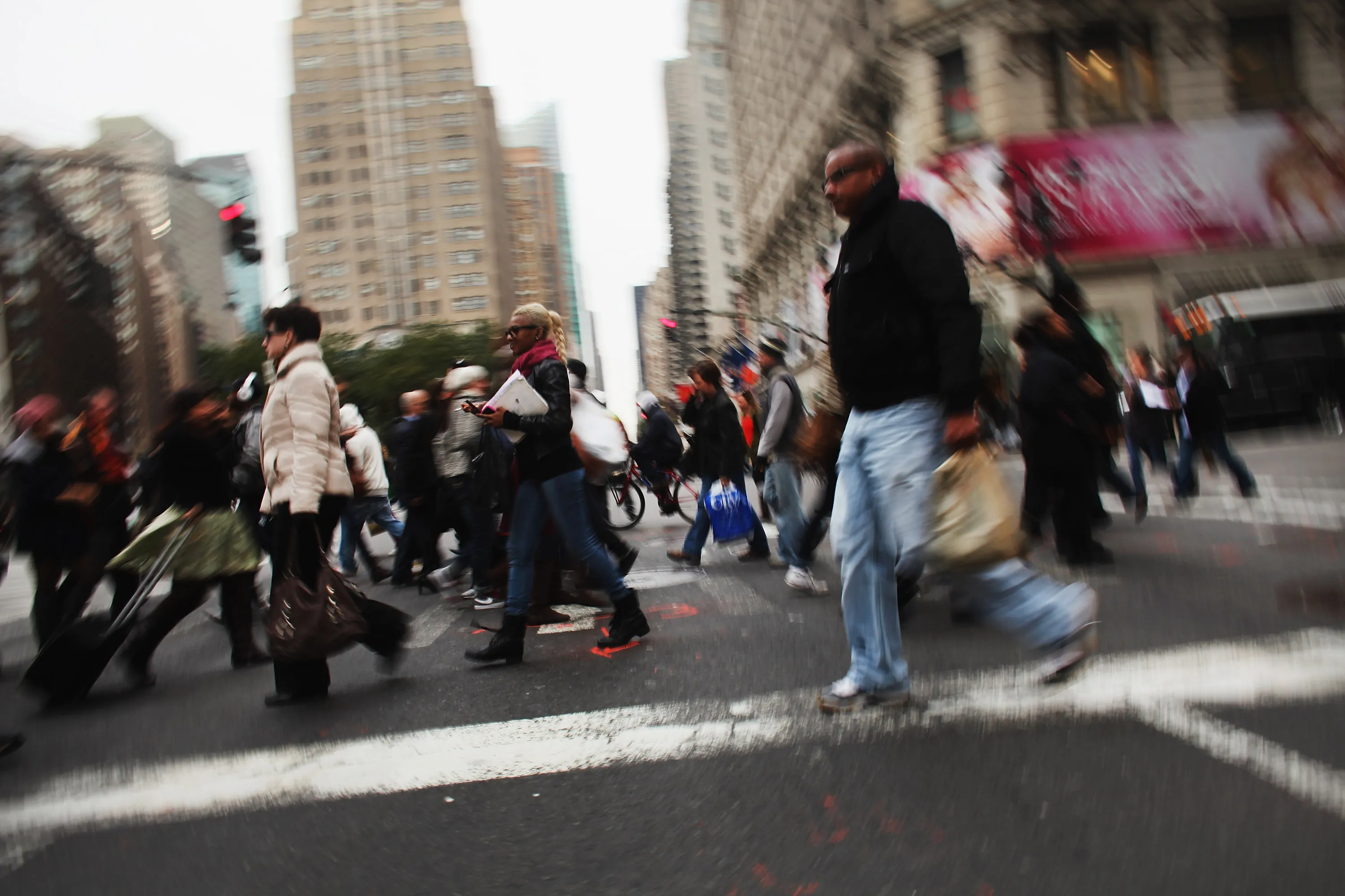 New York is chugging along.