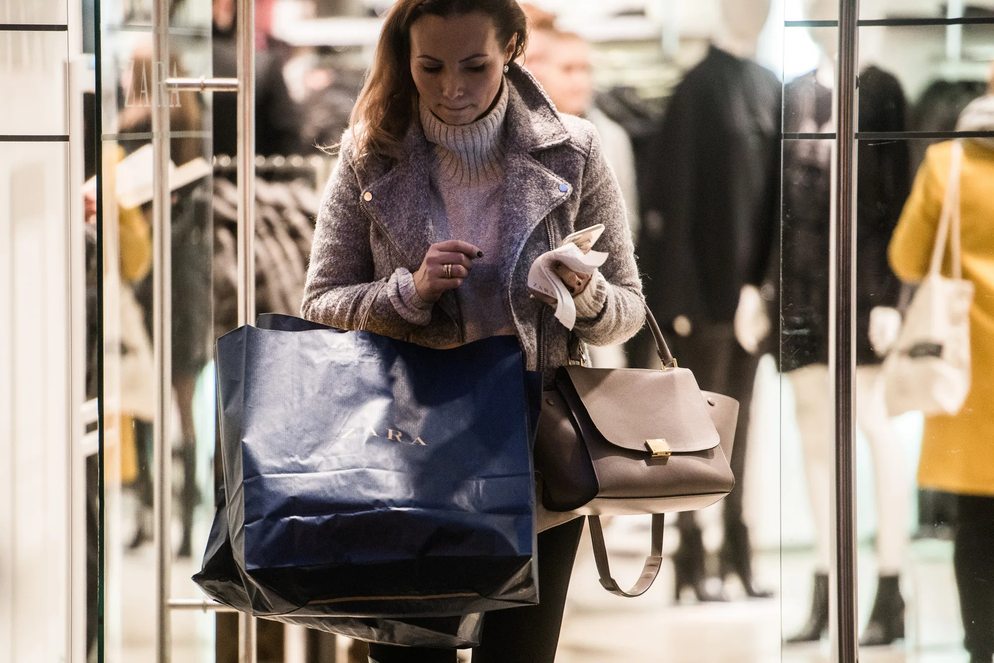 Shoppers At Budapest Christmas Market As Hungary GDP Growth Slows Less Than Forecast