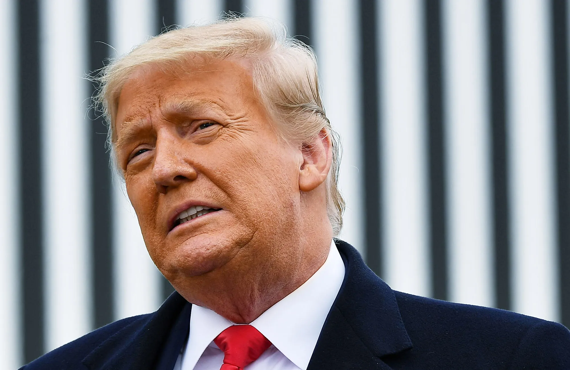 Donald Trump speaks near the Mexico border in Alamo, Texas, on Jan.&nbsp;12.