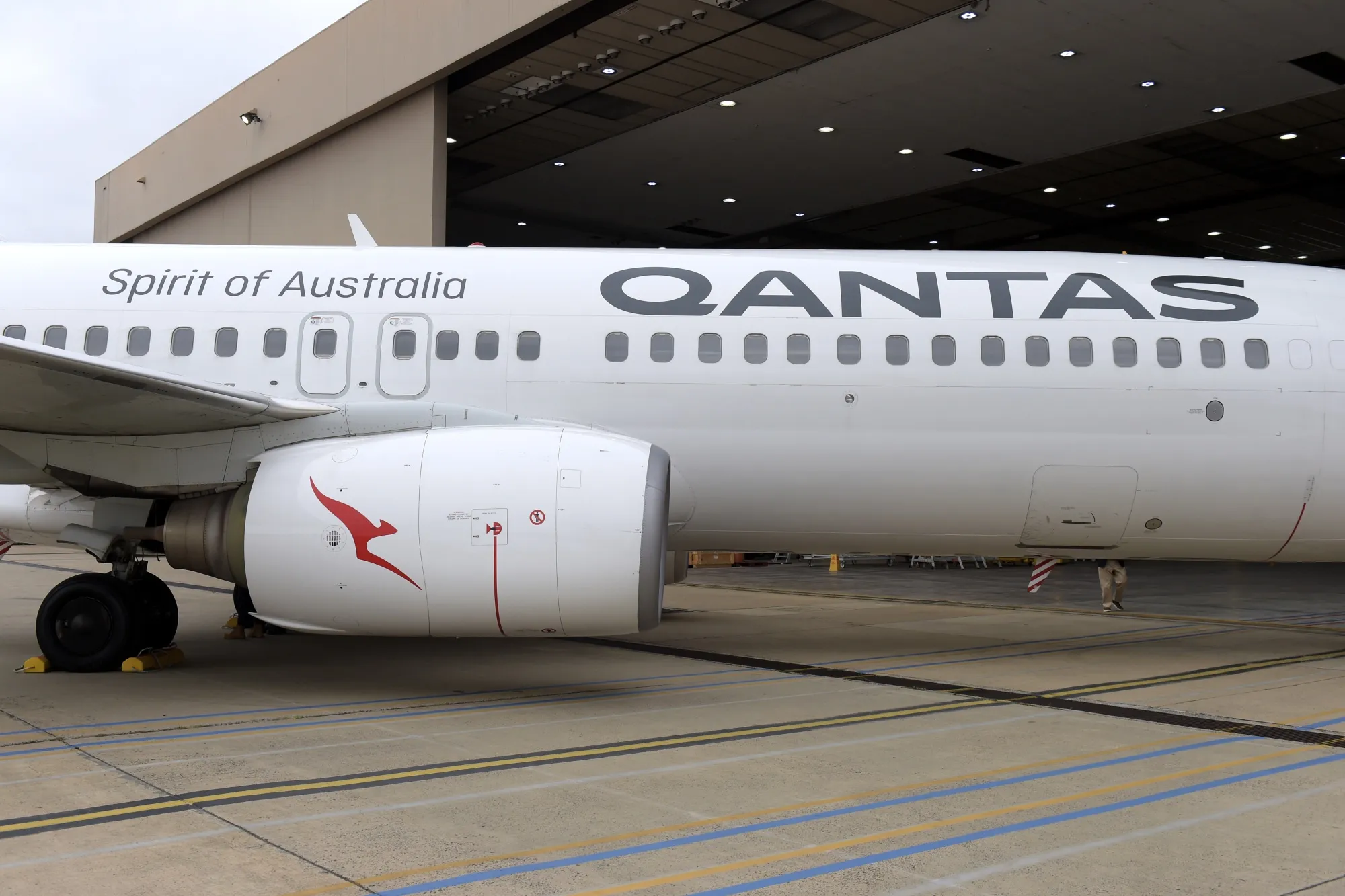 A Qantas Airways Ltd. aircraft.