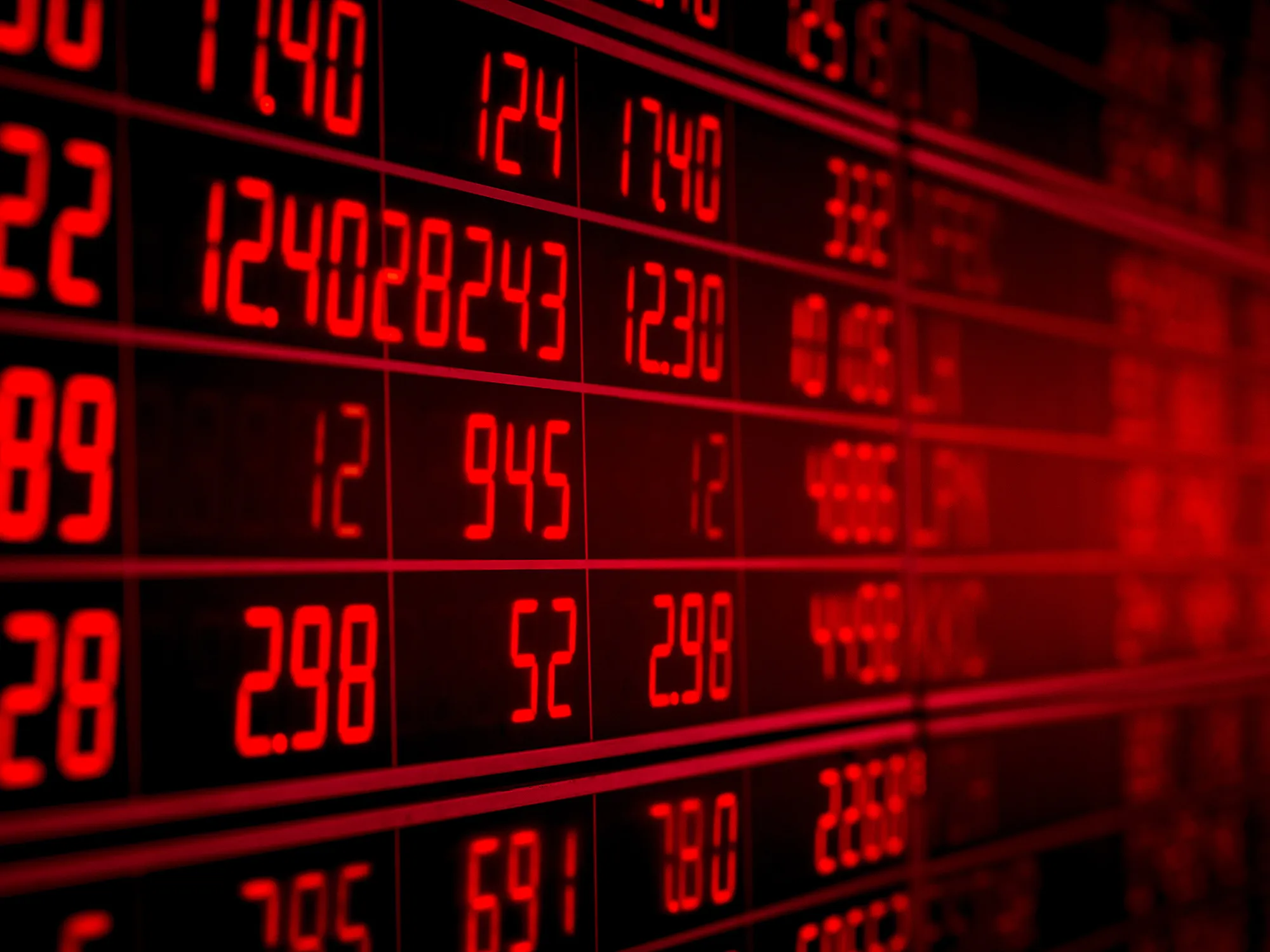 RF markets stocks red crash