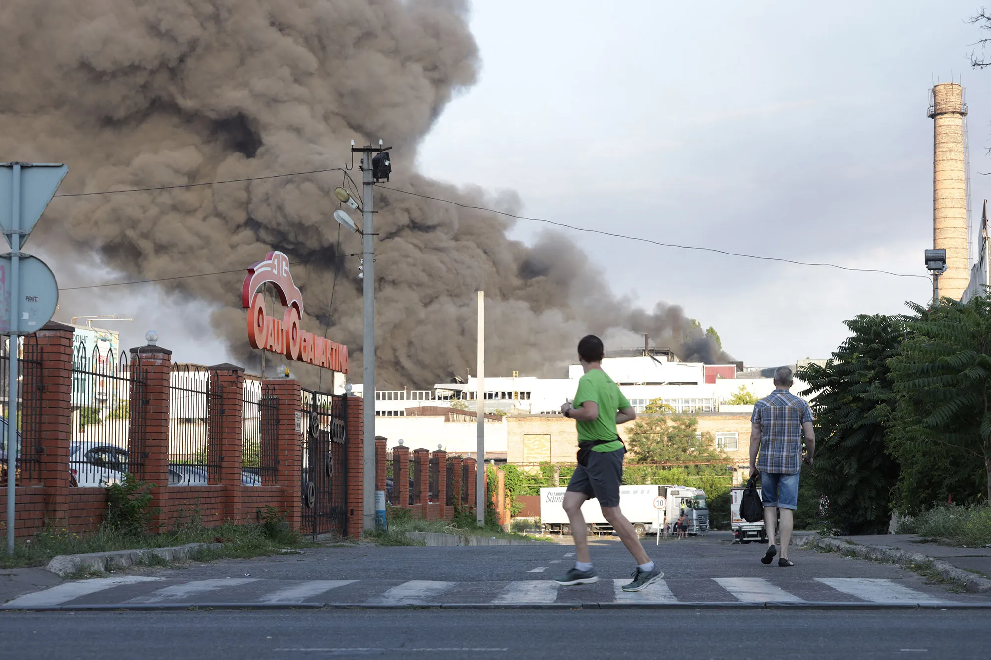 A missile strike on a warehouse of an industrial and trading company in Odessa on July 16.&nbsp;
