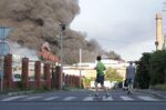 A missile strike on a warehouse of an industrial and trading company in Odessa on July 16. 