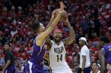 Ingram, Pelicans Overwhelm Booker-less Suns to Tie Series