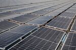 Solar panels from a floating solar farm.&nbsp;