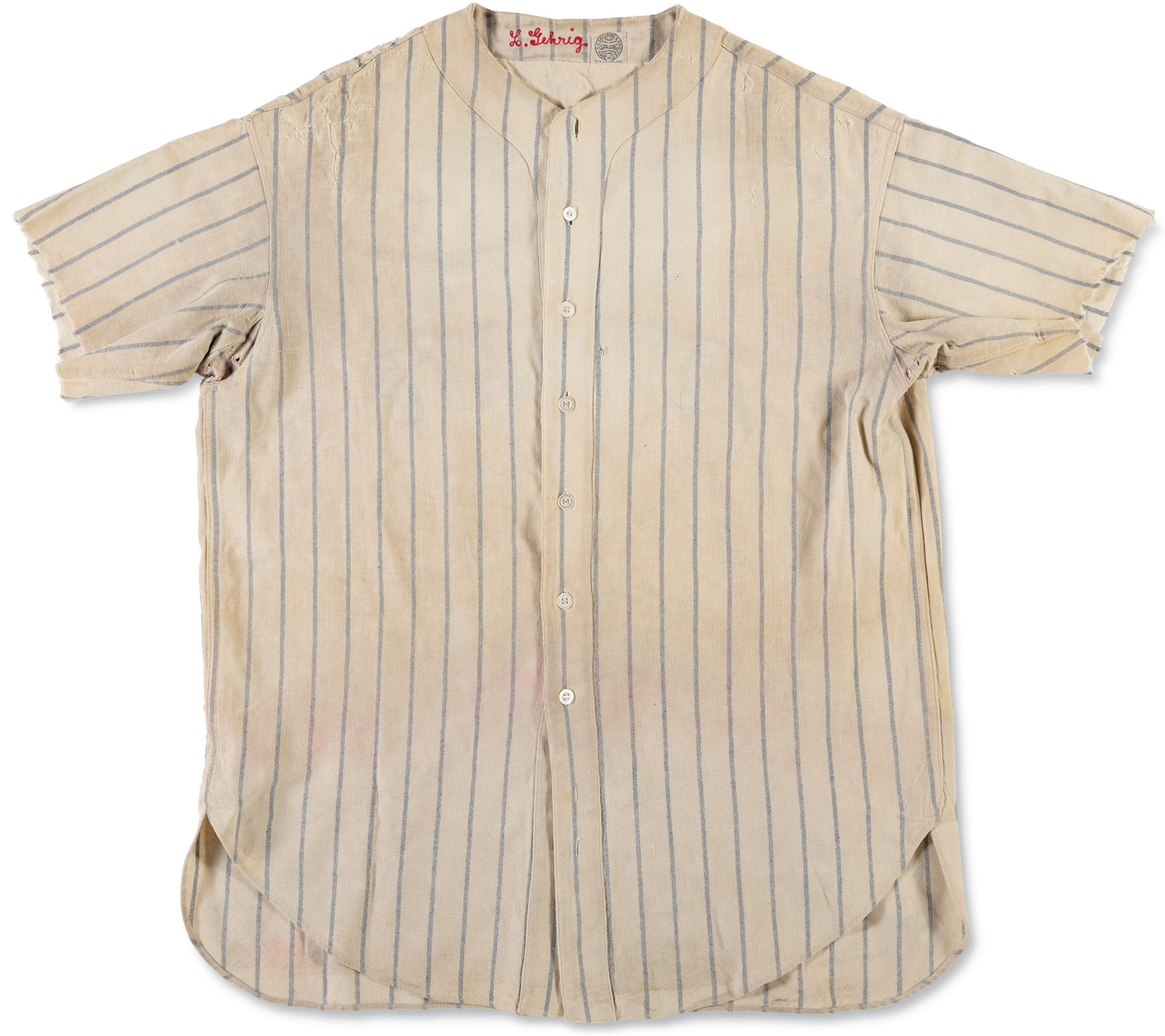 A 1931 Lou Gehrig Jersey Is Expected to Sell for $1.5 Million - Bloomberg