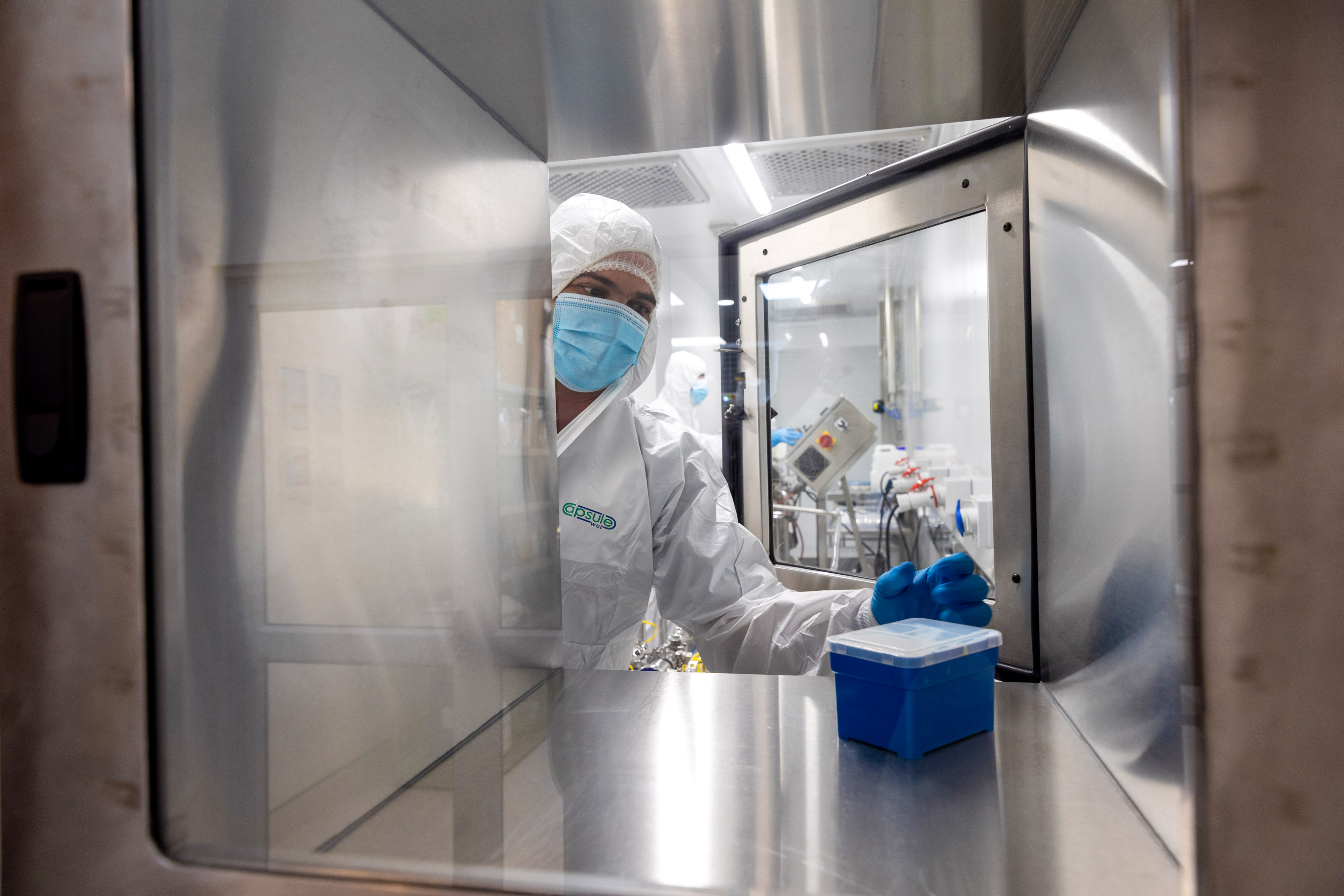 A laboratory at the Afrigen facility, part of the WHO’s mRNA technology transfer hub in Cape Town, on Sept. 12.