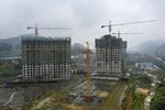 A stalled housing construction project in China’s Guizhou province, in June 2023.
