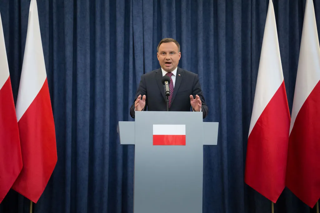 Duda splits from the party that backed him for the presidency.
