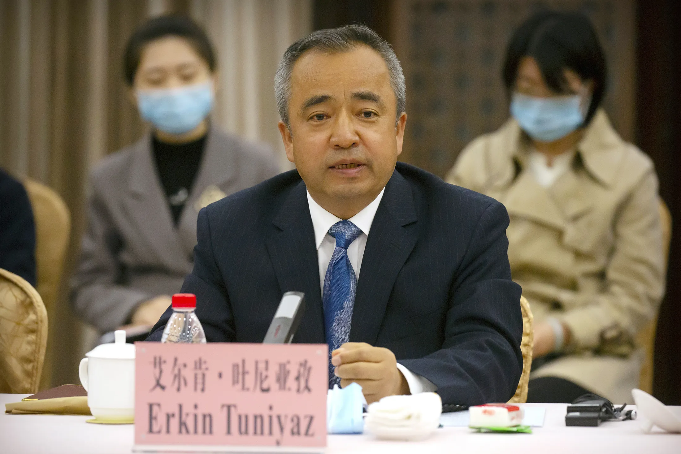 Erkin Tuniyaz in Xinjiang in 2021. 