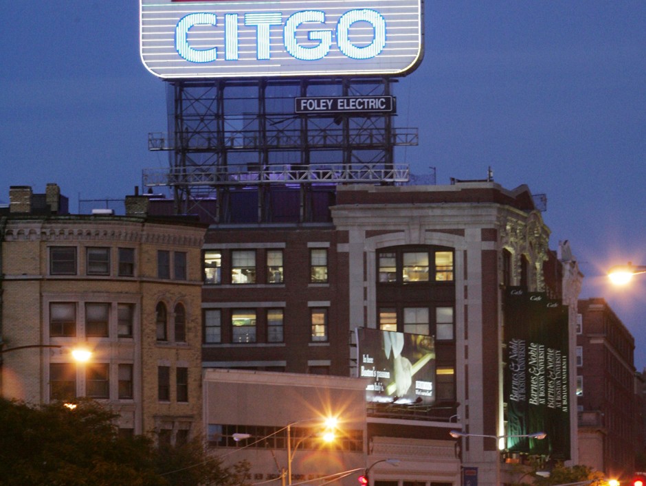 The Citgo sign in Boston's Kenmore Square.