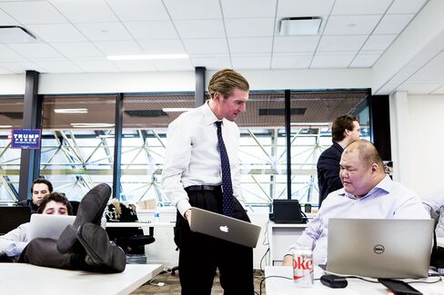 Campaign staff in Trump Tower.