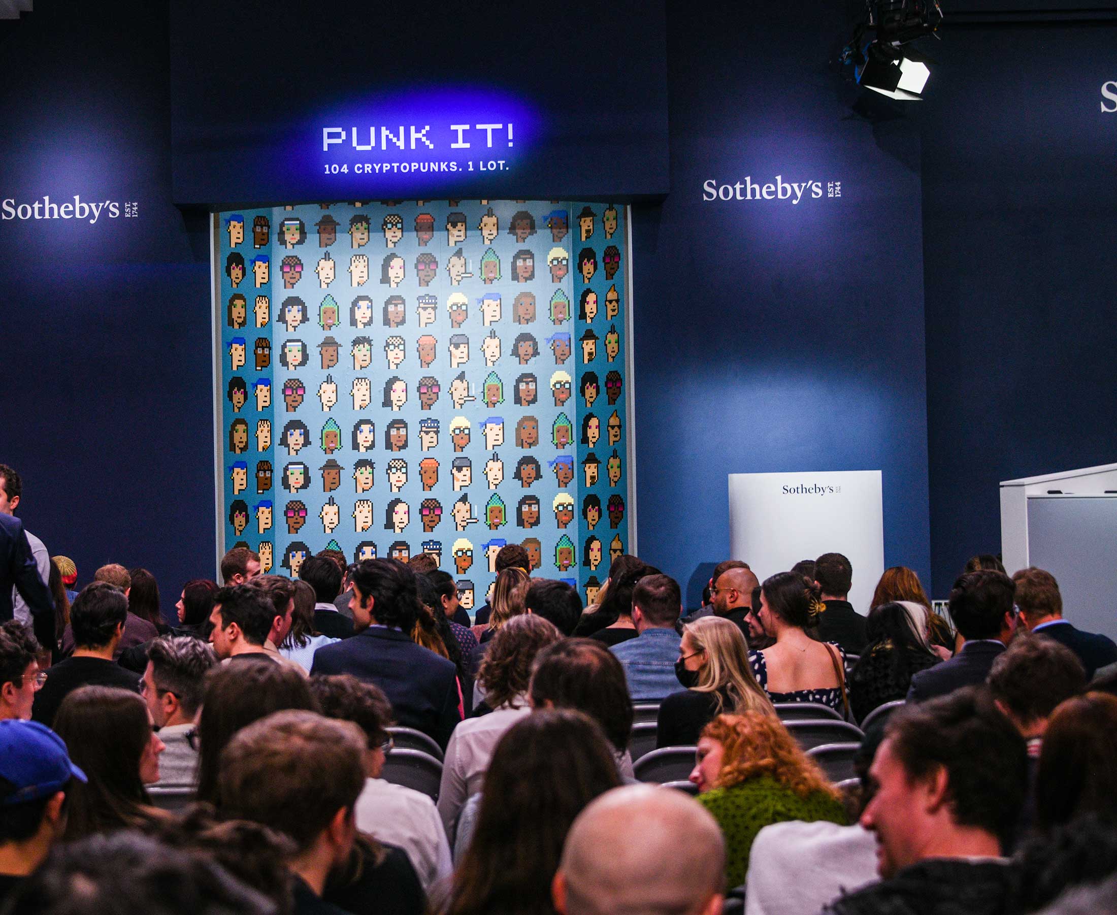Sotheby's to Present Landmark Live Evening Auction For Single Lot of 104  CryptoPunk NFTs, Press Release