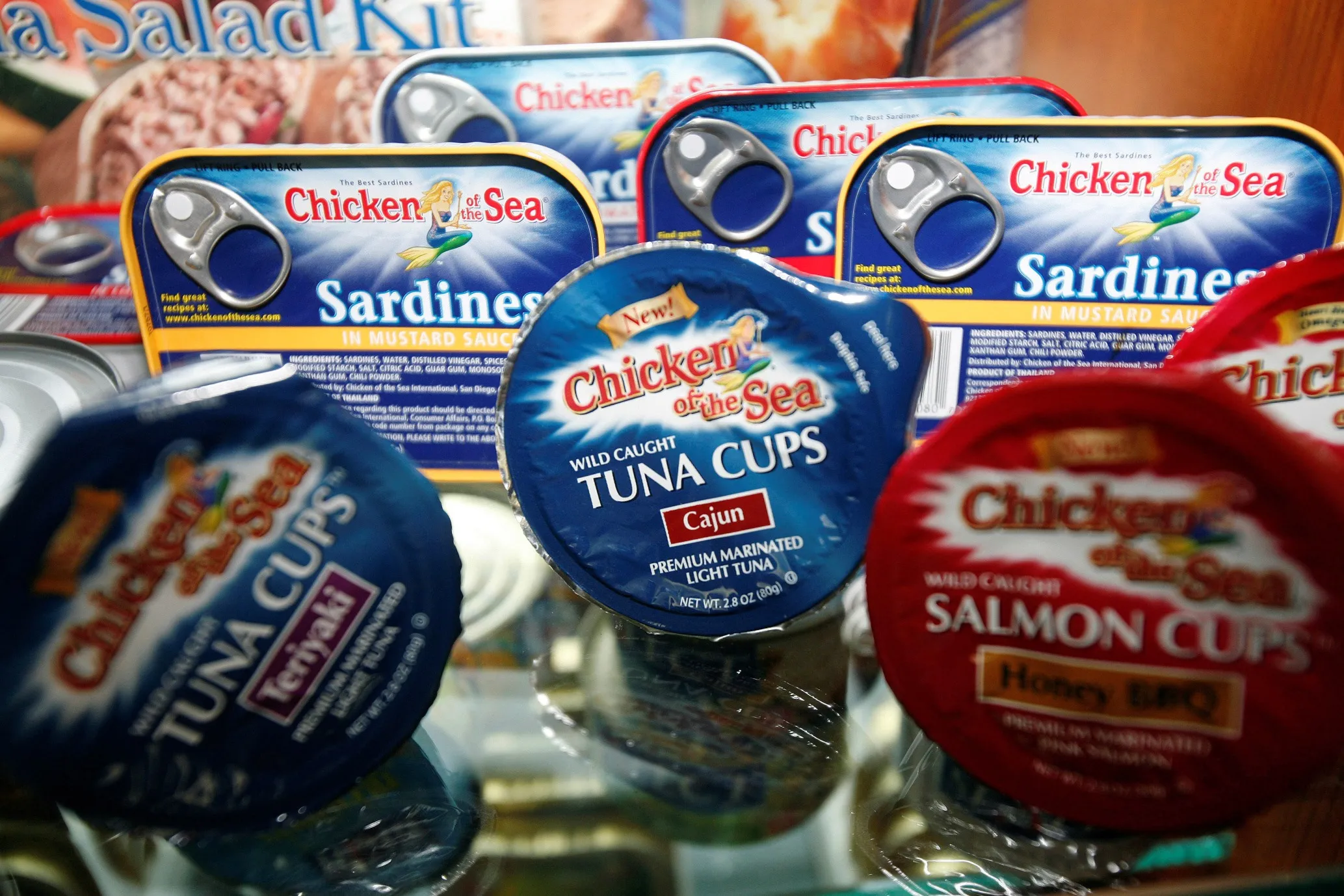 Chicken of the Sea canned fish products sit in Bangkok.