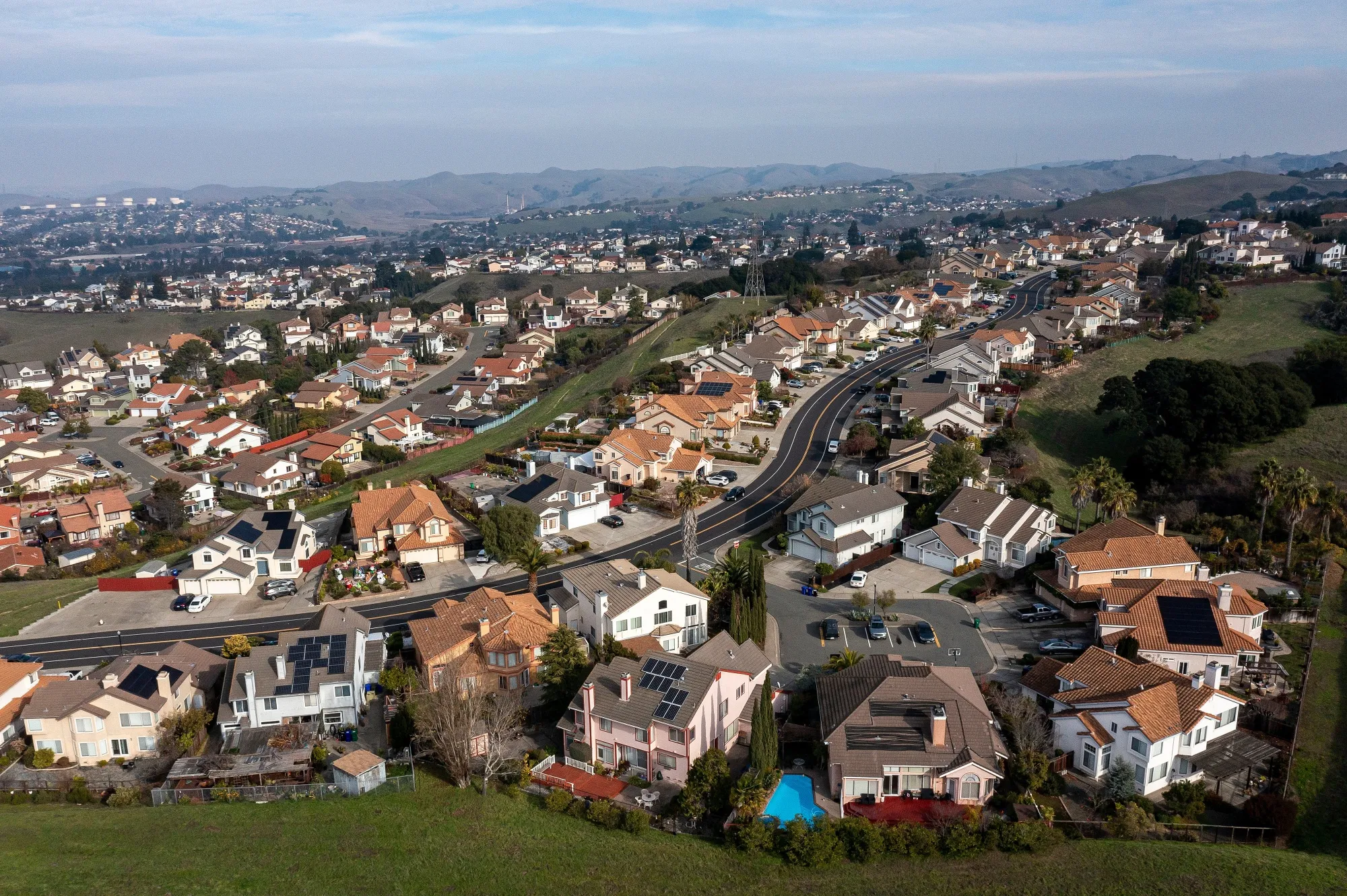 Homes in Pinole, California.