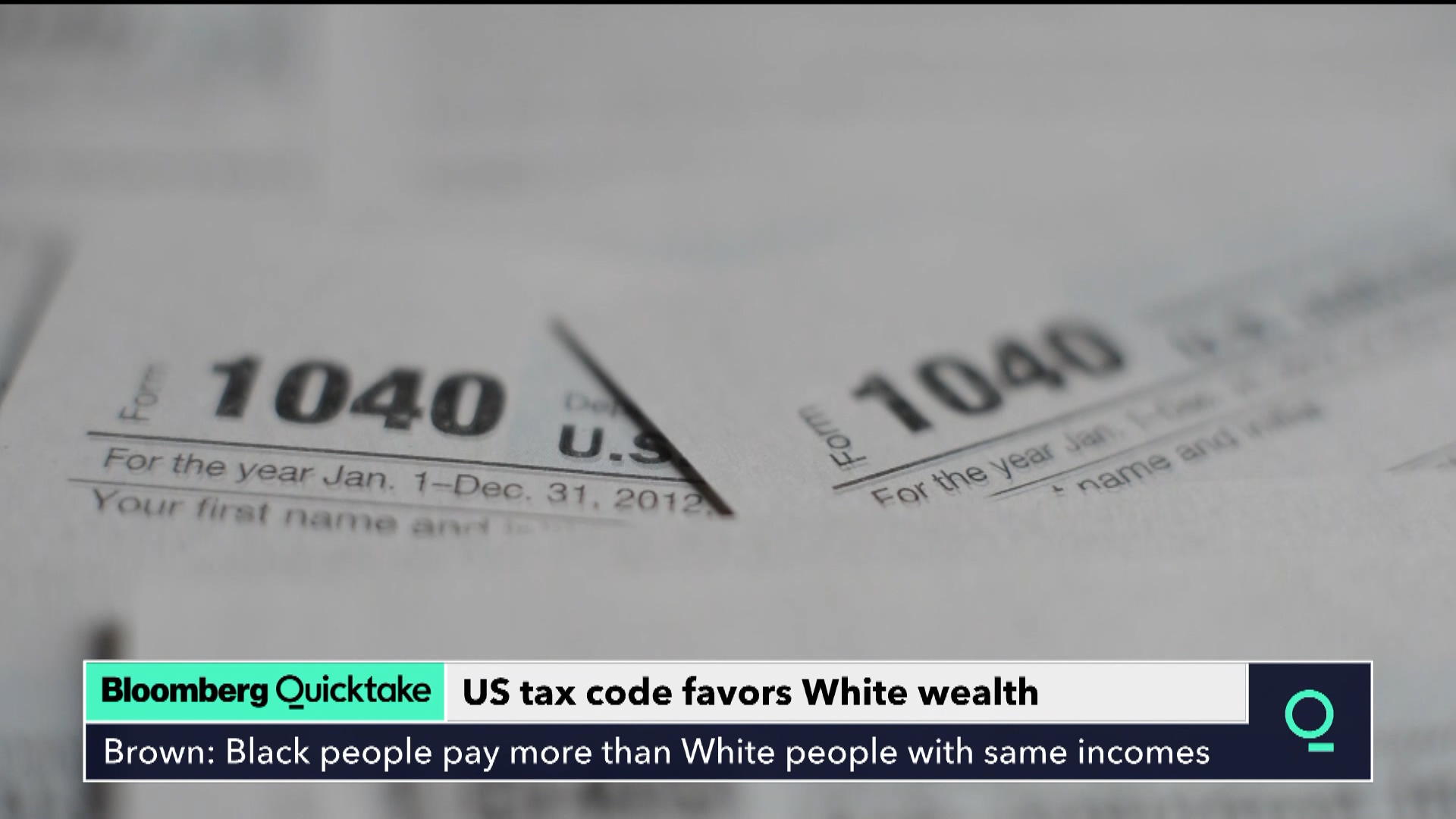 Watch The Deep Racial Bias In U.S. Tax Code - Bloomberg