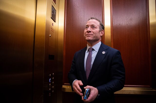 Representative Josh Gottheimer, a Democrat from New Jersey, returns to his office following a vote on Capitol Hill in Washington, DC, US, on Tuesday, Dec. 6, 2022.