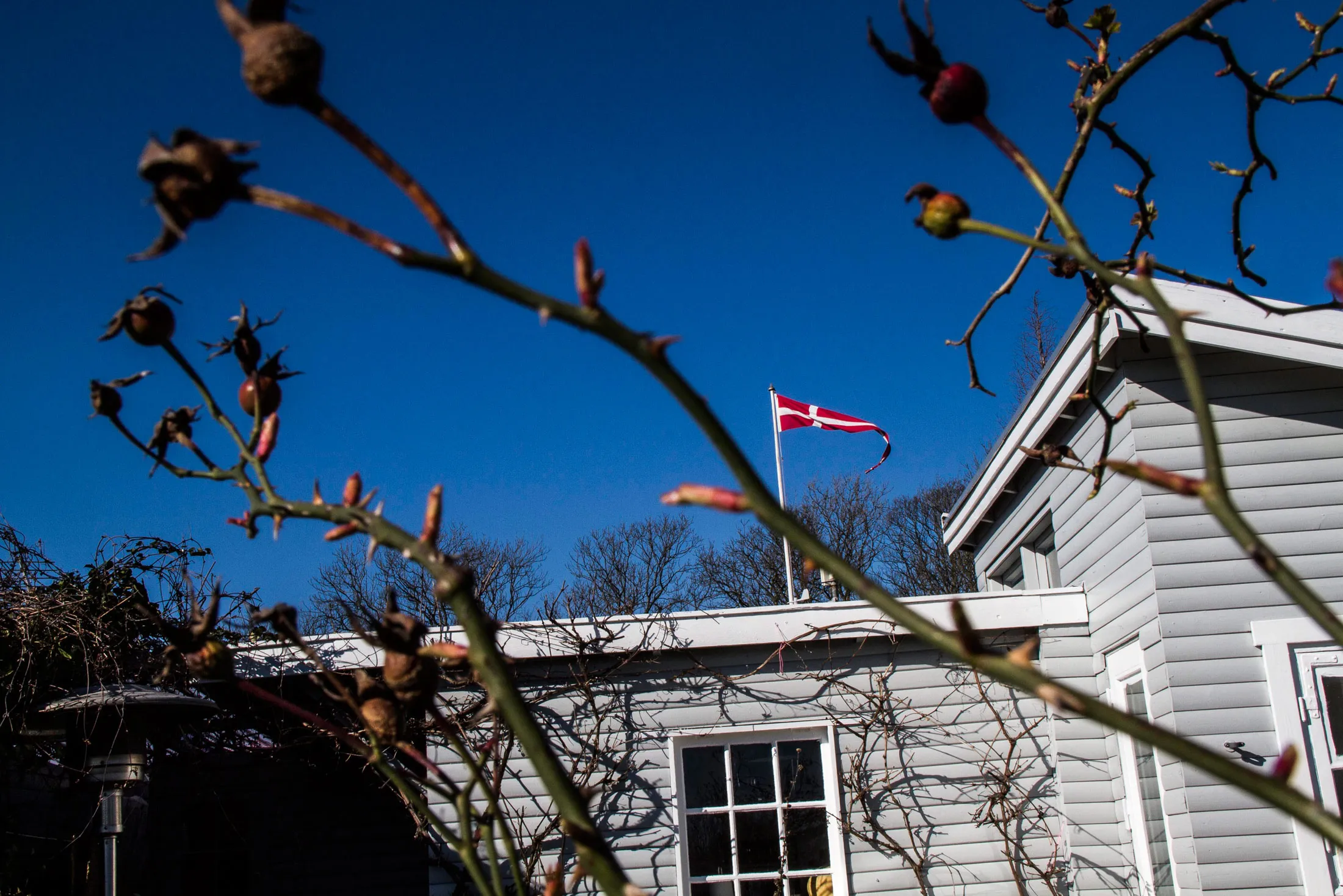 A traditional style "summer" house in a residential district of Copenhagen, Denmark.
