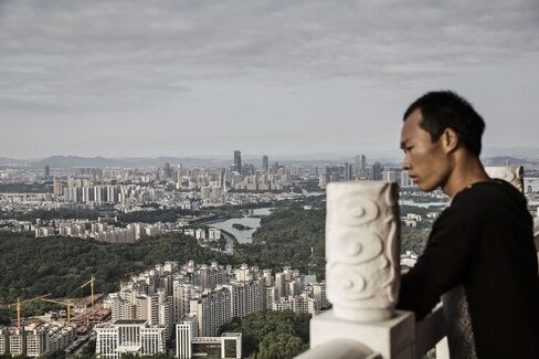 A view of downtown Huizhou in Guangdong province.
