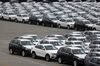 Bayerische Motoren Werke AG (BMW) vehicles, assembled in the U.S., sit parked before being driven onto vehicle carrier ships at the Port of Charleston in Charleston, South Carolina, U.S., on Tuesday, Oct. 4, 2016. The U.S. Census Bureau is scheduled to release wholesale trade figures on October 7.