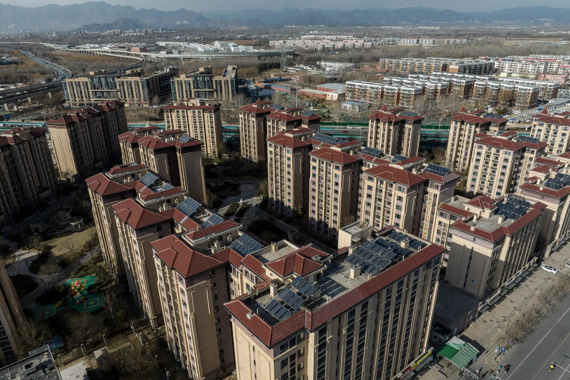 Residential buildings in Beijing.