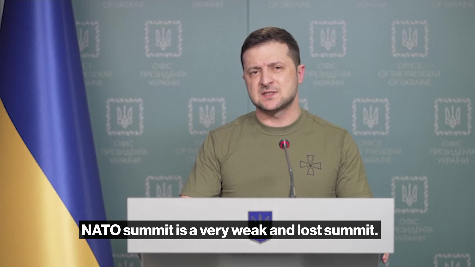 Watch Zelenskiy Calls NATO 'Weak' For Refusing No-Fly-Zone - Bloomberg