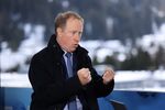 Ted Pick, chief executive officer of Morgan Stanley, during a Bloomberg Television interview at the World Economic Forum (WEF) in Davos, Switzerland, on Thursday, Jan. 23, 2025. The annual Davos gathering of political leaders, top executives and celebrities runs from January 20 to 24.