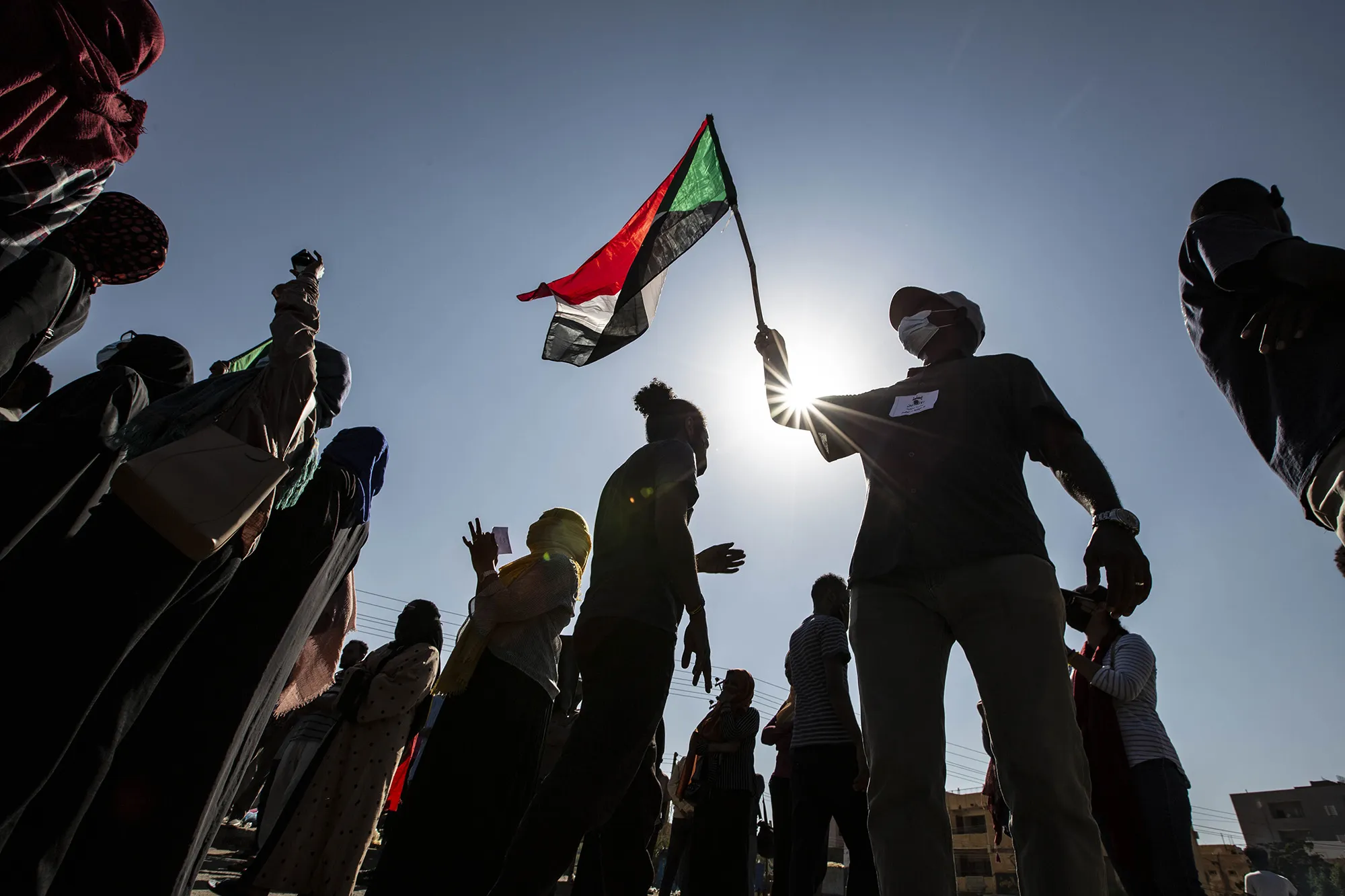 Demonstrators in Khartoum, Sudan on Nov.&nbsp;17.