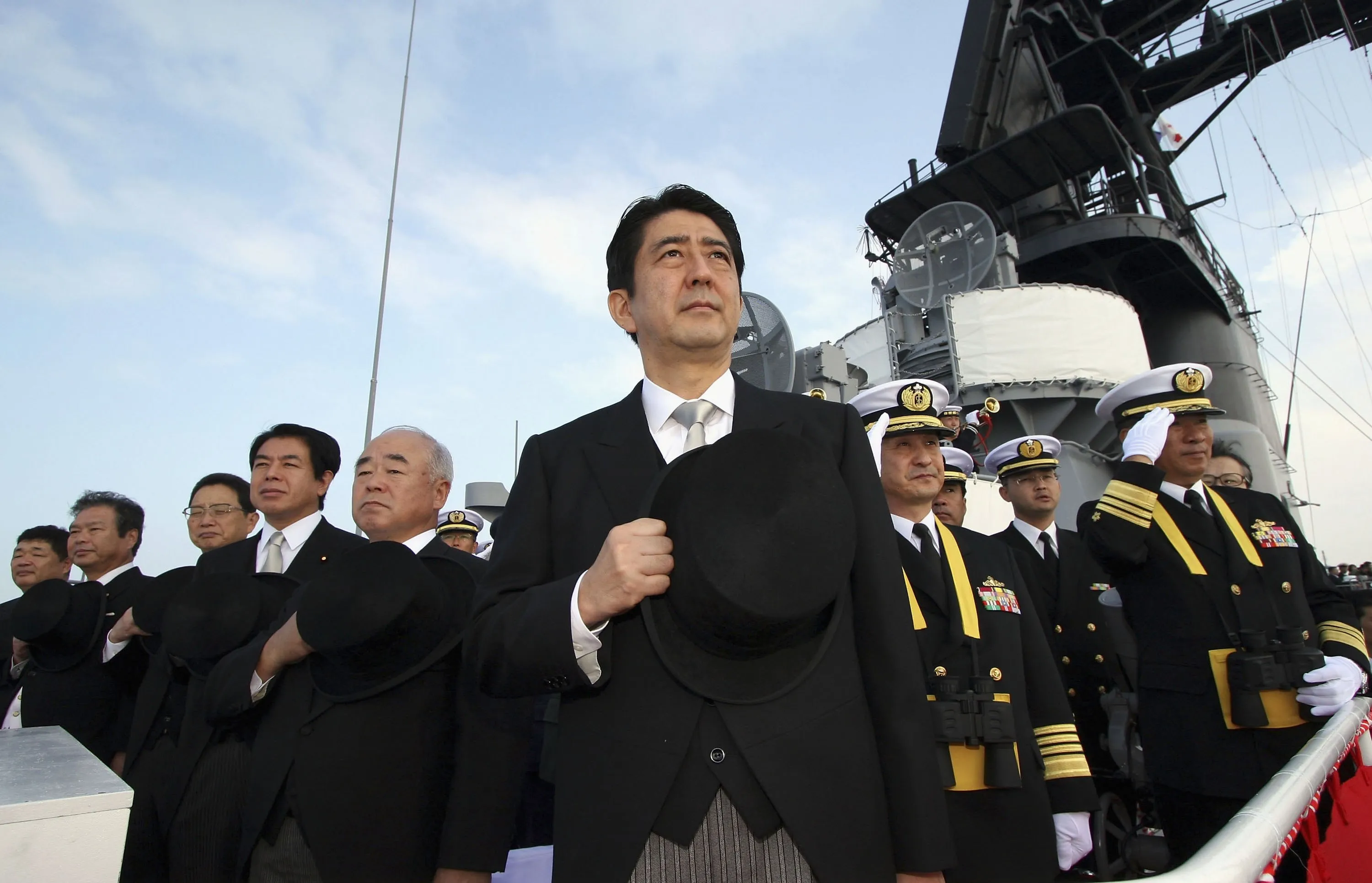 Abe promoted&nbsp;sea-based alliances.&nbsp;