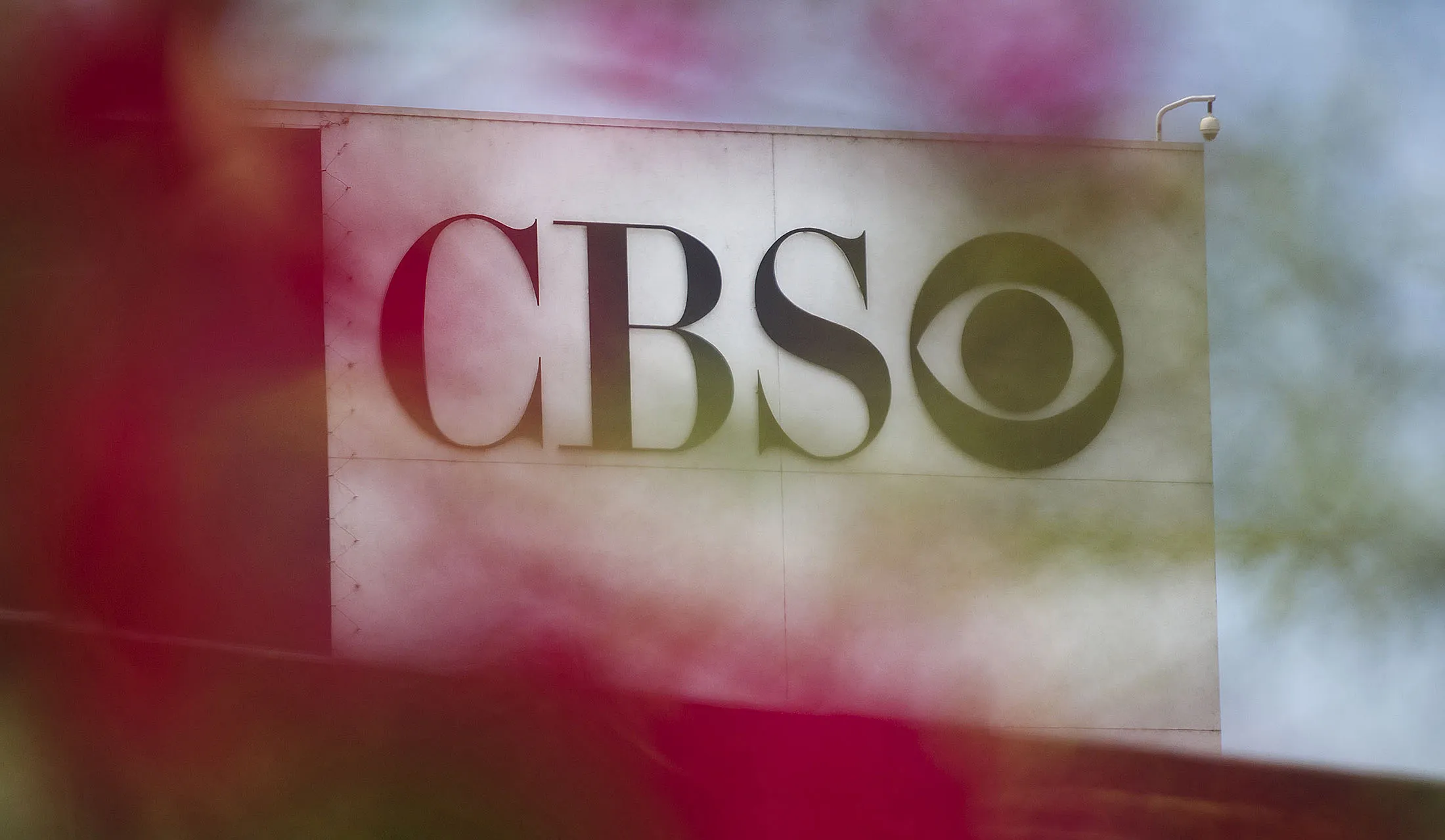 Signage is displayed at the CBS Corp. Television City studio complex in Los Angeles.