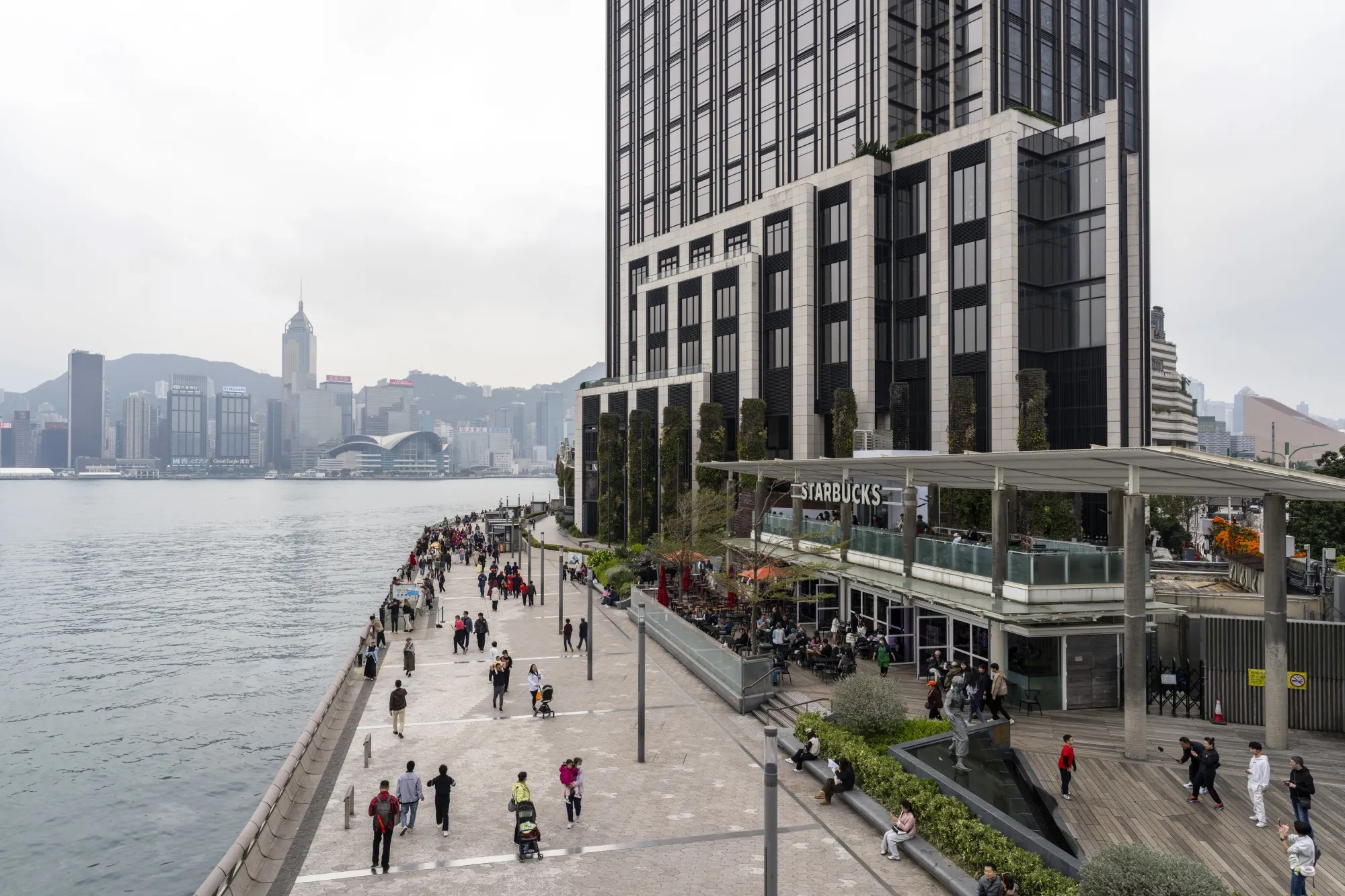 The Victoria Dockside commercial complex, developed by New World, in Hong Kong.