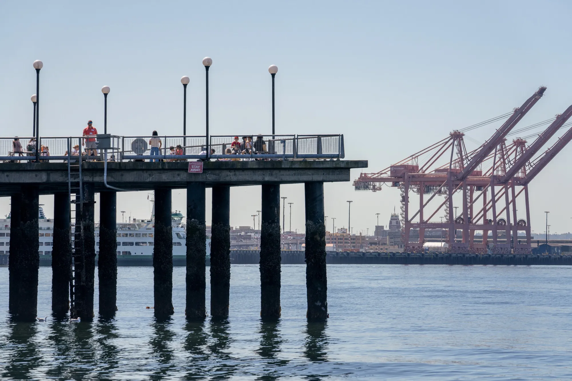Cranes at the Port of Seattle.