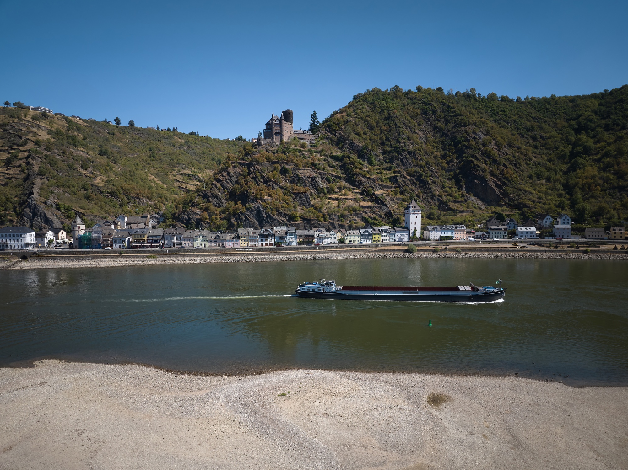 Image associated with story "Europe’s Key Rivers Are Drying Up as Extreme Heat Impact Widens"
