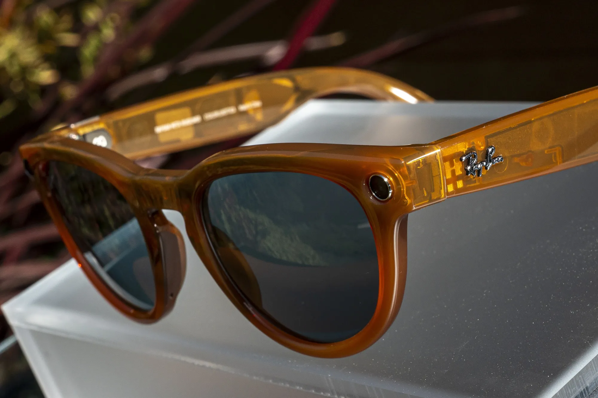 Ray-Ban Meta Smart Glasses at a Meta Platforms event in San Francisco.