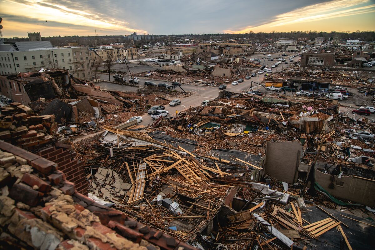 Biden Approves Help For Kentucky After Tornadoes Kill Dozens - Bloomberg