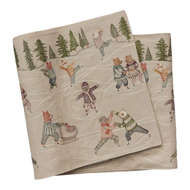 CORAL & TUSK ICE SKATERS TABLE RUNNER